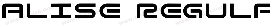 alise Regular字体转换